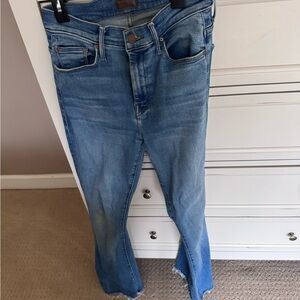MOTHER Light Blue Flare Jeans